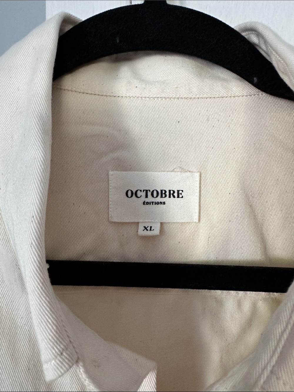 OCTOBRE EDITIONS | SEZANE - Cream Button-Down Long-Sleeve Shirt - Picture 2 of 4